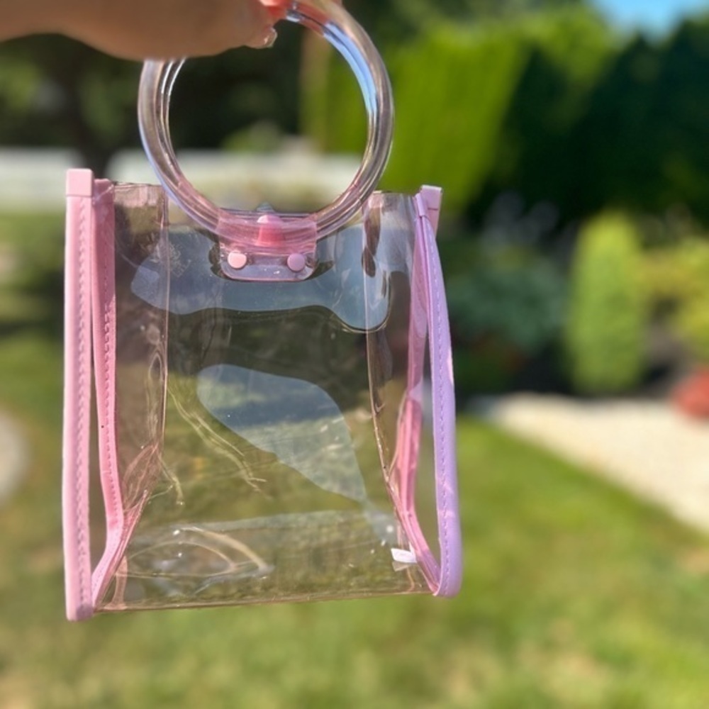 Pink translucent purse - Picture 5 of 9